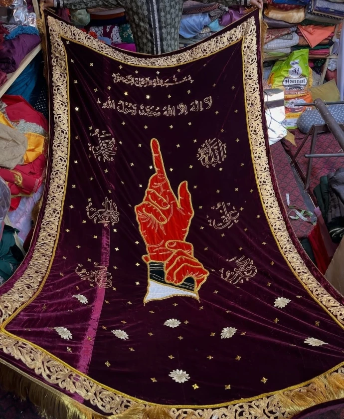 Beautiful Islamic Chadar collection with handcrafted embroidery and velvet fabric.